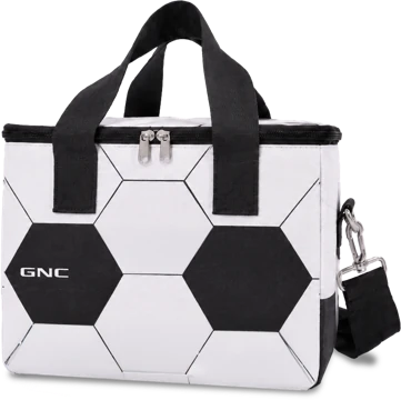 Lonchera con diseño de balón de fútbol